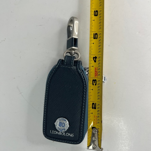 Lion Bolong Car Key Pouch Chain With Zipper Leather Case Black / LIONBOLONG - Picture 9 of 10